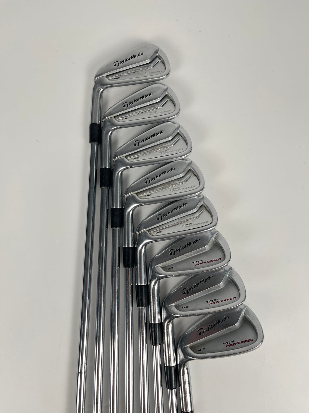 TaylorMade Tour Preferred MC 2014 Iron Set 3-PW Stiff Flex LH +0.75"