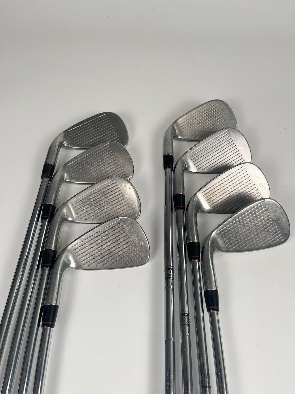 Nike Victory Red Full Cavity Iron Set 4-PW,GW Stiff Flex RH -0.75"