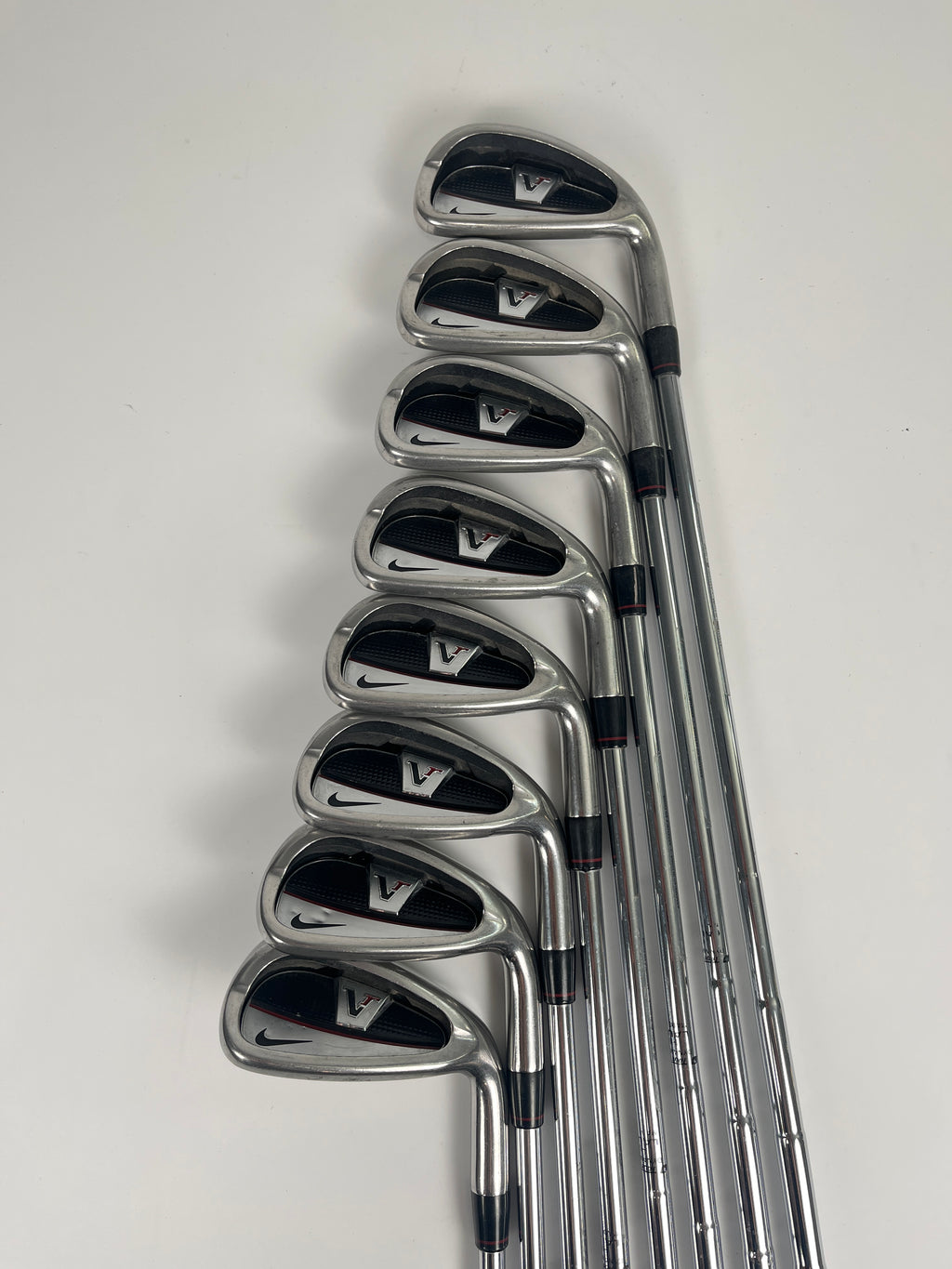 Nike Victory Red Full Cavity Iron Set 4-PW,GW Stiff Flex RH -0.75"