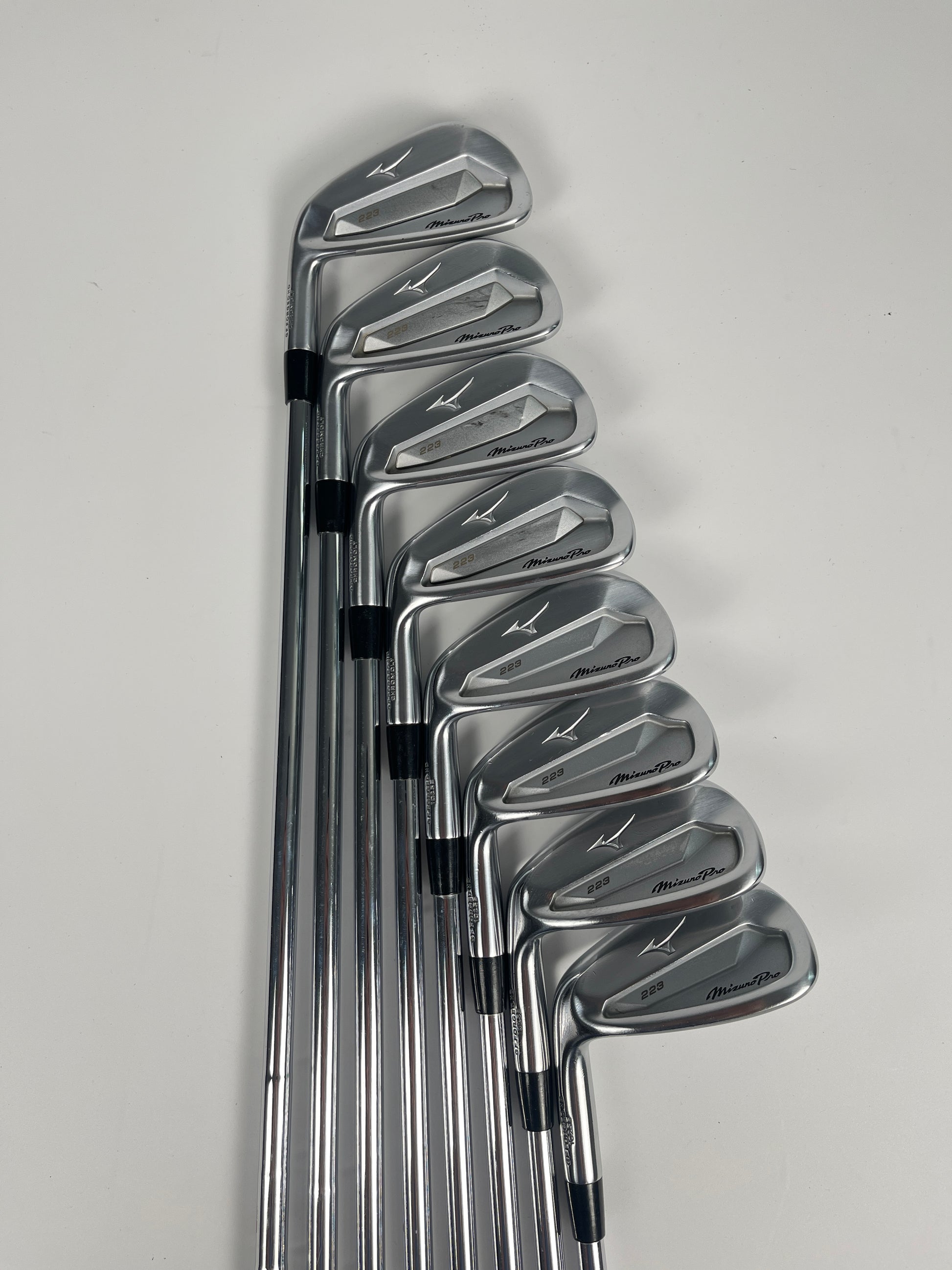 Mizuno Pro 223 Iron Set 4-PW,GW Stiff Flex LH +0.5"