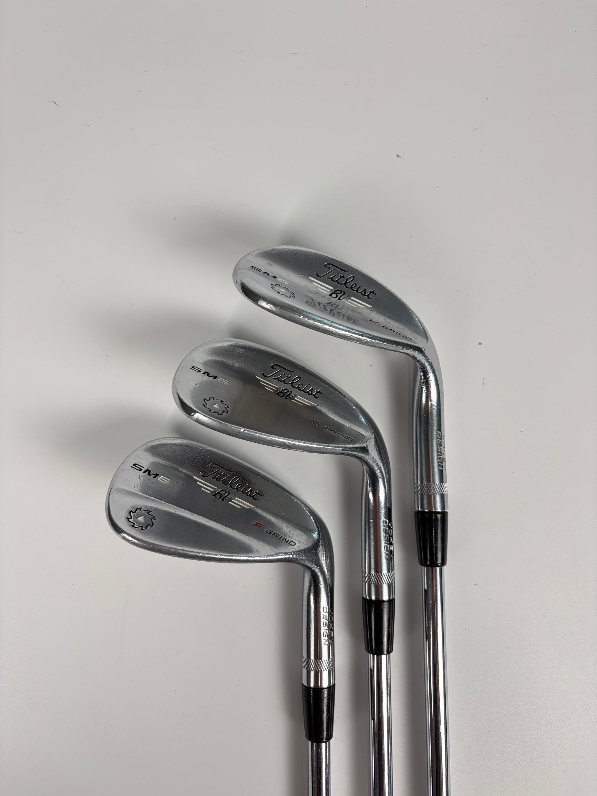 Titleist Vokey SM6 Tour Chrome 52,56,60° Wedge Set RH STD Length