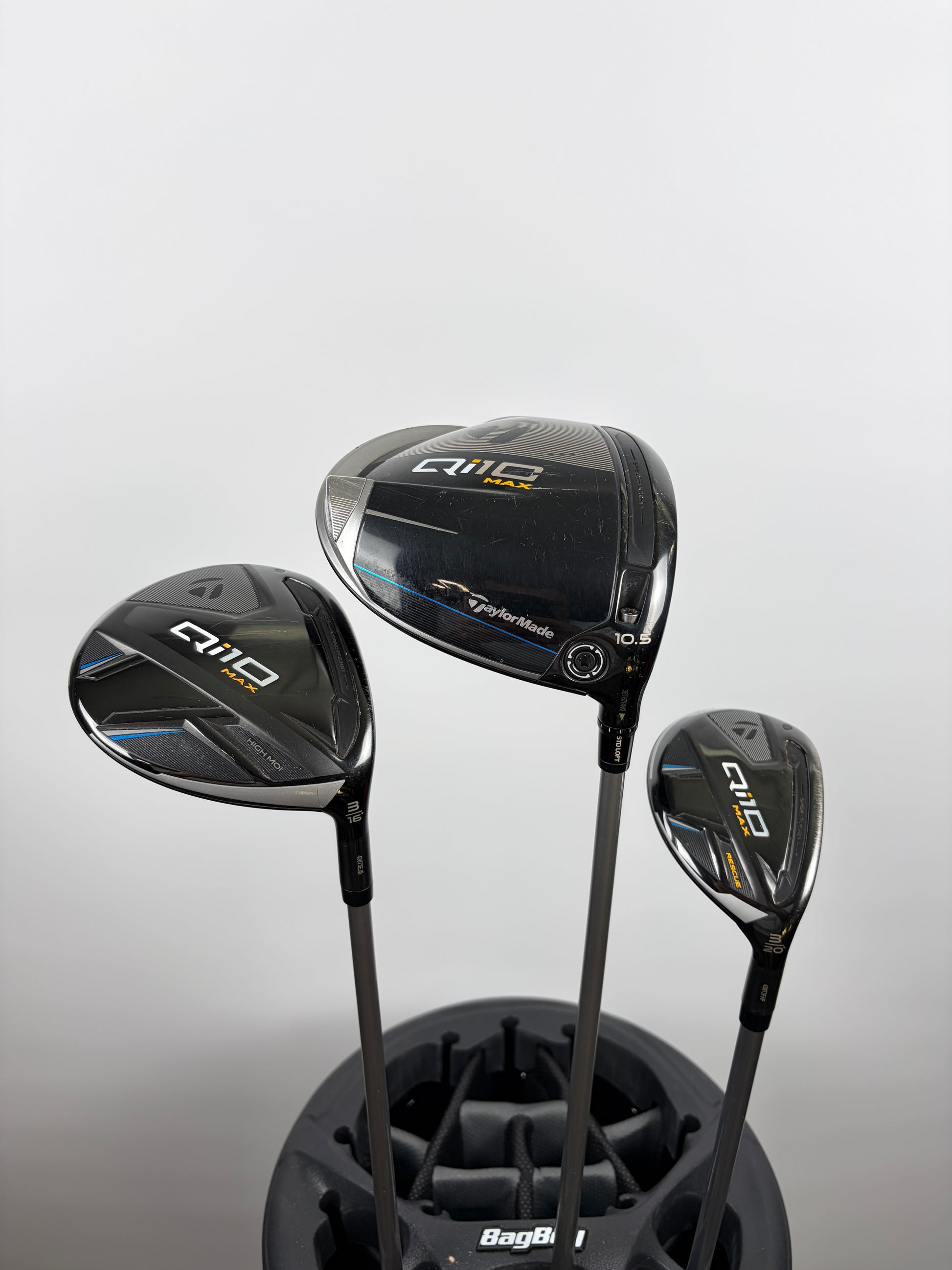 TaylorMade QI10 Max Driver / Fairway Wood / Hybrid Set Regular Flex RH STD Length